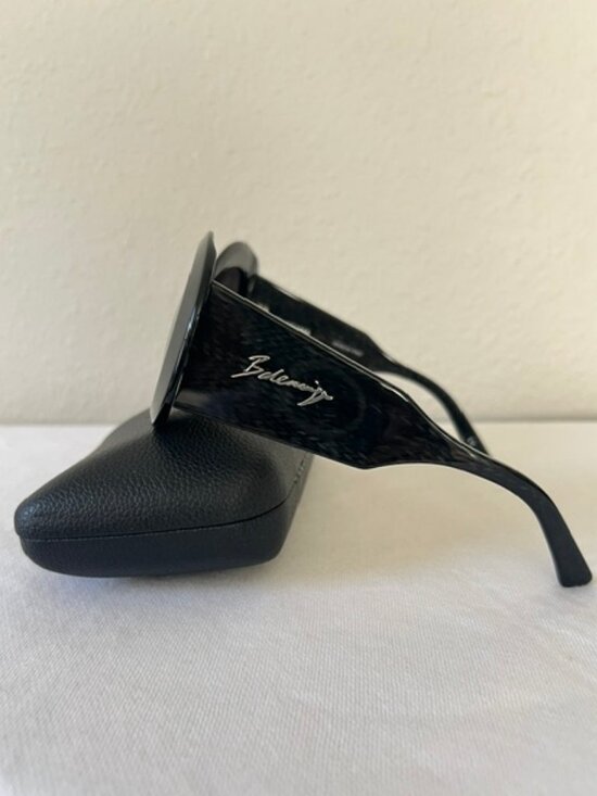BALENCIAGA BB0120S/001WOMENS SUNGLASSES BLACK-GERY